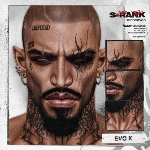 S-RANK "GAZI" FACE TATTOO