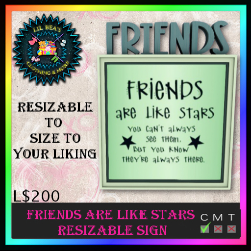 *LBD* Friends Star Signs W/Resizer