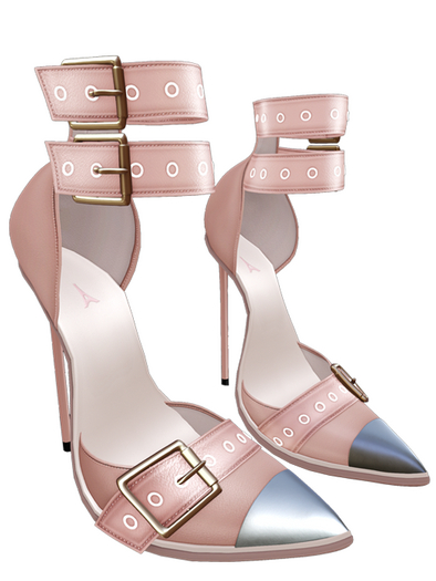 aprelle dahlia heels blush