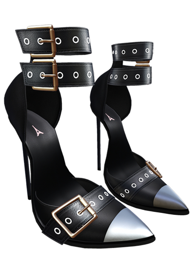 aprelle dahlia heels black