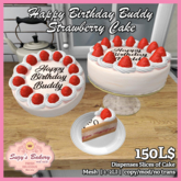 ~*SB*~ Happy Birthday Buddy Strawberry Cake [Boxed]