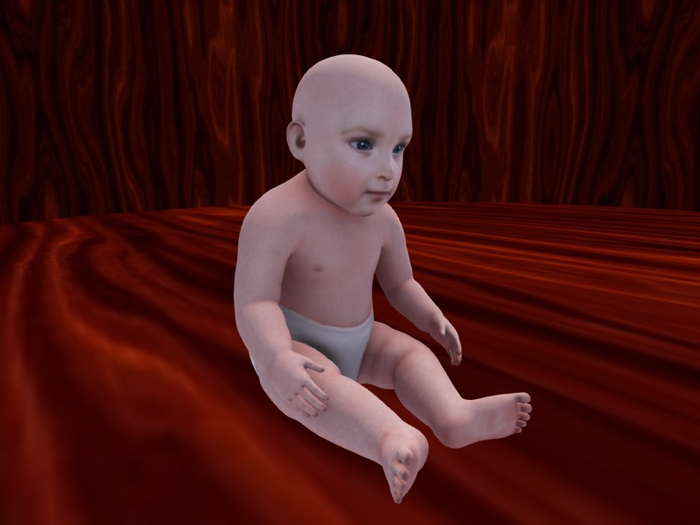 TM Sitting Baby - 3D Person