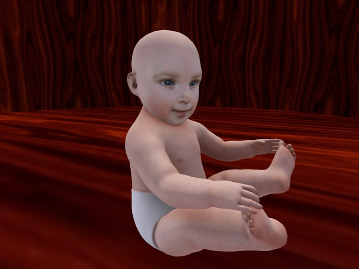 TM Playing Baby - 3D Person