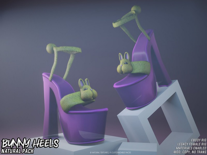 :DOBS: Bunny Heels Natural Green 