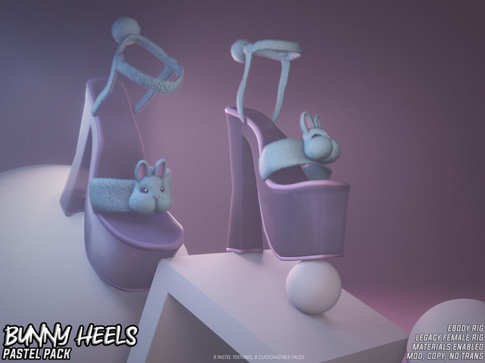 :DOBS: Bunny Heels Pastel Purple 