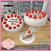 ~*SB*~ Happy Birthday Mom Strawberry Cake [Boxed]