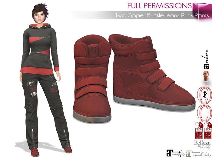 Female High Top Red Velcro Straps Sneaker Boots Shoes for Maitreya 5.3 LaraX Ebody Reborn Legacy Belleza Slink Classic