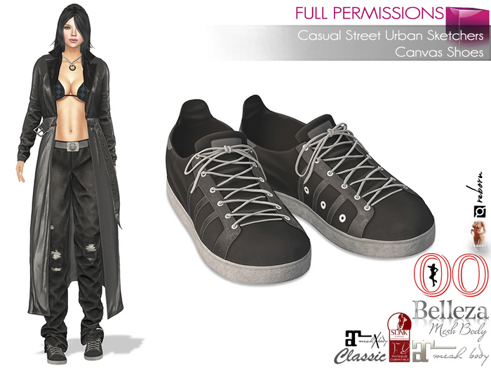 MI962963 Casual Street Urban Sketchers Canvas Shoes