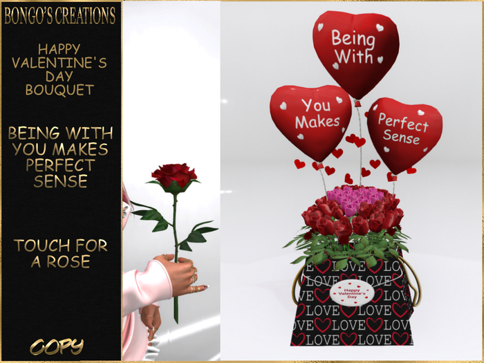 BMC5556 - BEING WITH YOU MAKES PERFECT SENSE ROSE BOUQUET