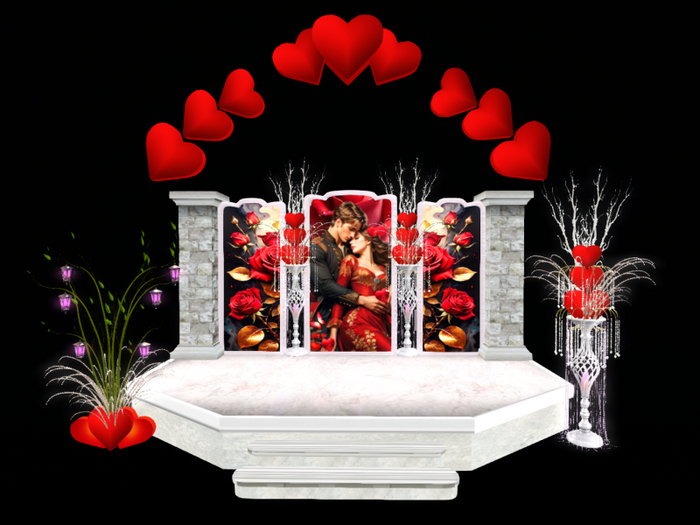 MC Valentine Lovers Red DJ Stage