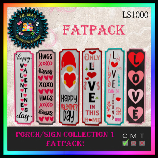 *LBD* Porch/Home Sign Collection 1  - FATPACK