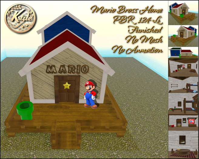 [K-Style] MARIO BROS HOME PBR - 124 Li