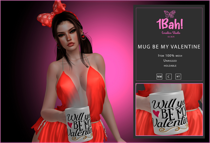 1Bah! Mug Be my Valentine