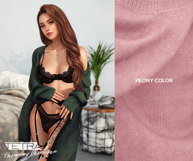 TETRA - Harmony Cardigan (Peony)