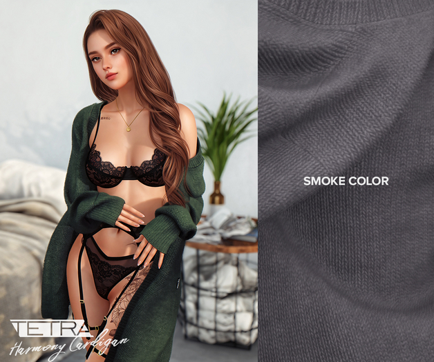 TETRA - Harmony Cardigan (Smoke)