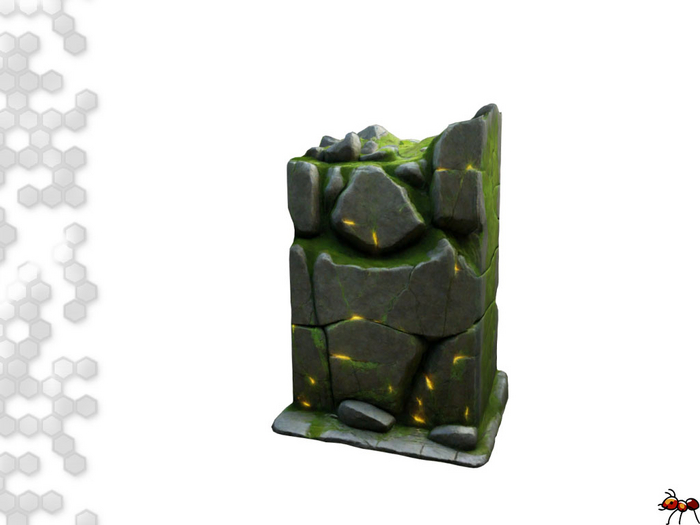 Mystic Rock Pillar – Glowing Fantasy Stone