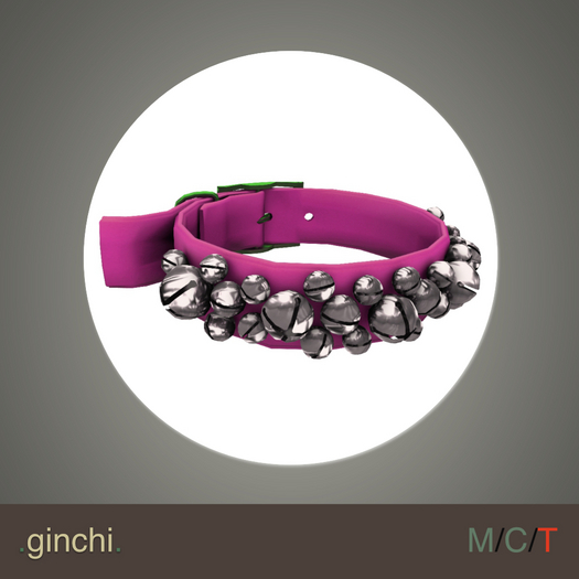 .ginchi. Jingle Bell Collar  - Watermelon 