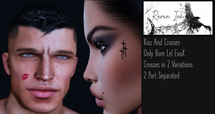 .:Raven Ink:.  Kiss and Crosses