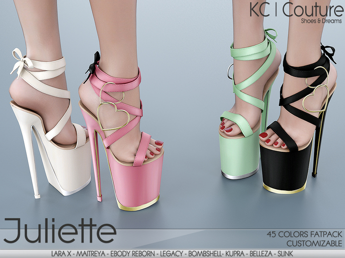 -KC- JULIETTE PLATFORMS / 45 COLORS FATPACK