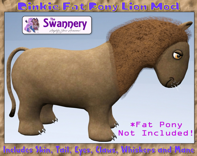Dinkie Fat Pony Mod Kit - Lion