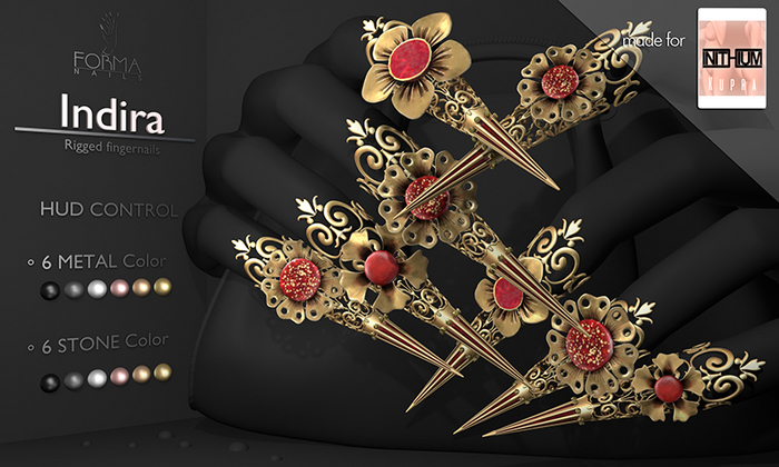 [FORMANAILS] NAILS - | Kupra Nails | - | INDIRA | - | Bento Nails | Rigged Nails