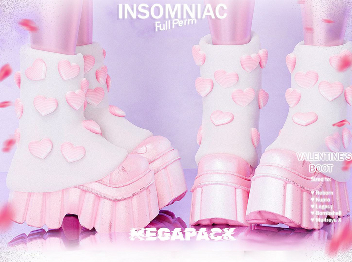 'INSOMNIAC' - Valentine's Boot {Full Perm}+ MEGAPACK