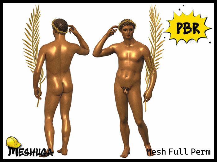 Meshuga PBR Olympia Champion Statue FULL PERM MESH