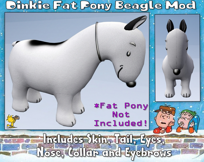 Dinkie Fat Pony Mod Kit - Snoopy