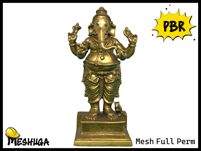Meshuga PBR Ganesha Statue FULL PERM MESH