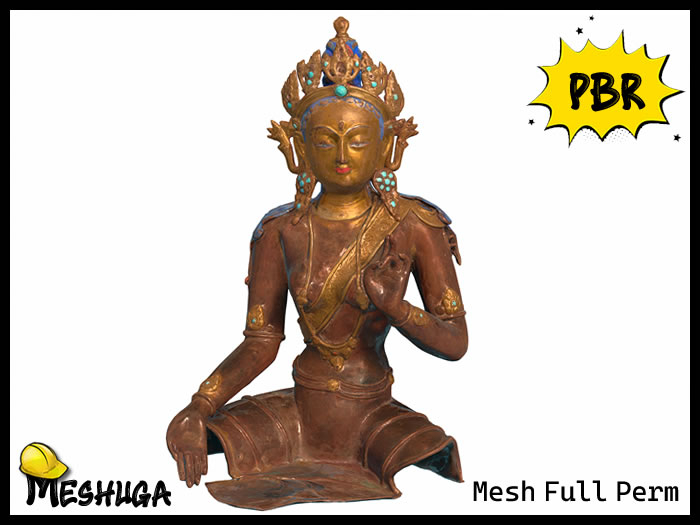 Meshuga PBR Sacred Tara Statue FULL PERM MESH