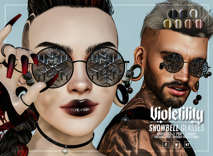 Violetility - Snowbell Glasses