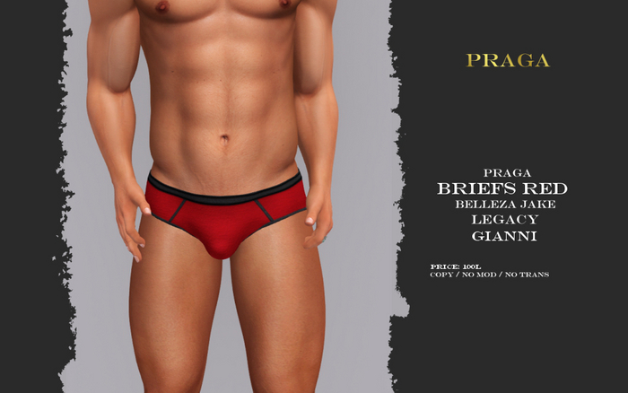 Praga Briefs Red
