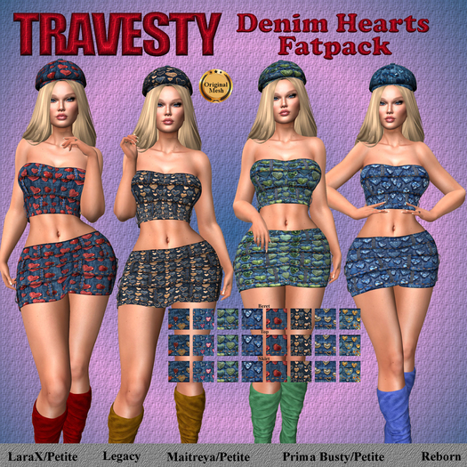 Travesty Denim Hearts Fatpack