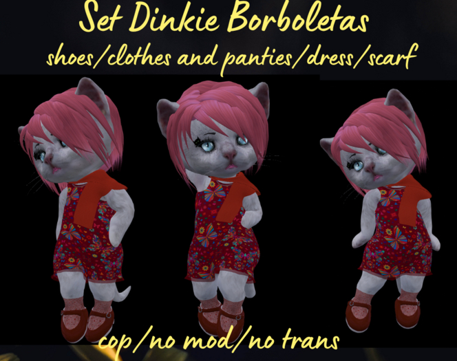 Set Dinkie Borboletas
