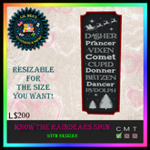 *LBD* Know The Raindears SIgn - W/resizer