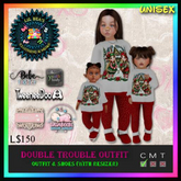 *LBD* Double Trouble Christmas Outfit - LB/BEBE/TD/Youth/Tweeneedoo