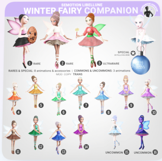 SEmotion Libellune Winter Fairy Companion ULTRARARE 03