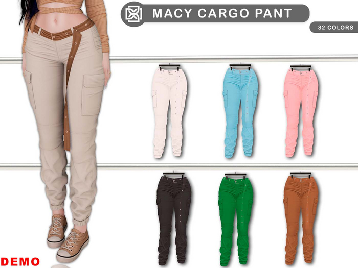 Addams "Macy" Cargo Pants #DEMO