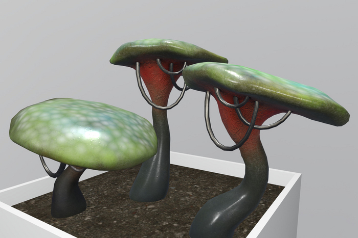 Cyber Circuit Mushrooms