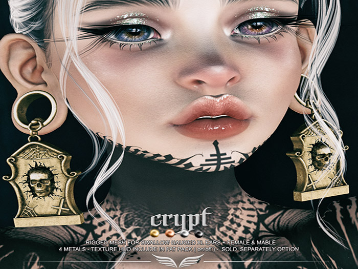 A*S CRYPT_^^Swallow^^Gauged XL Ears _FATPACK_(wear me)
