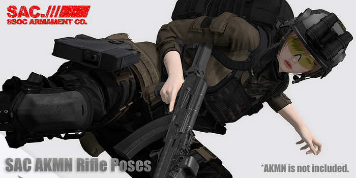 [SAC] AKMN Rifle BENTO 7 Poses