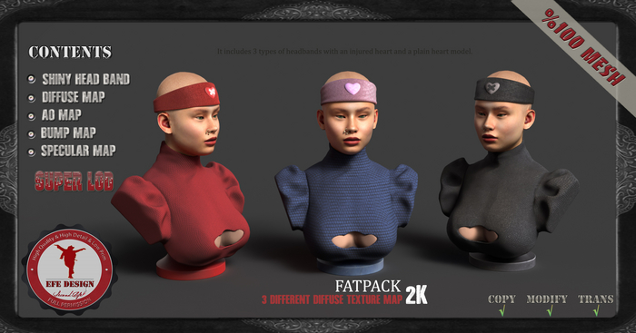 (Efe Design) Shiny Head Band Fatpack Fullperm