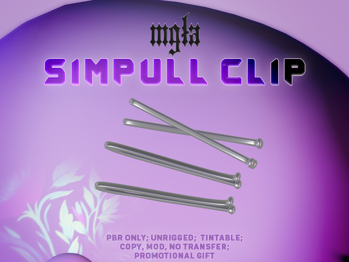 + mgla + Simpull Hairclip - PBR - TINT