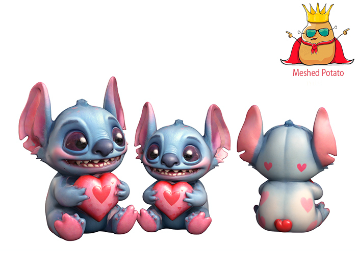 Meshed Potato Valentine Stich Full Perm