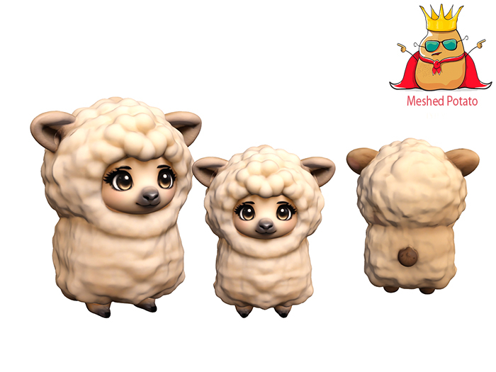 Meshed Potato Chibi Alpaca Full Perm