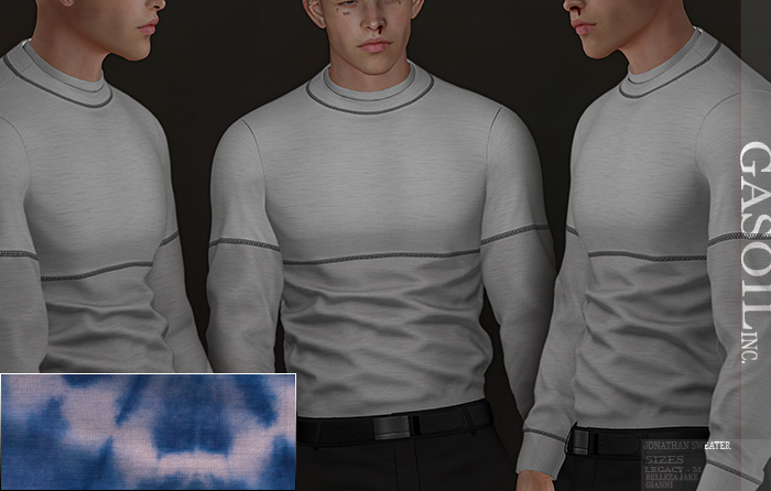 [GL - inc.] - Jonathan Sweater Blue Abstract