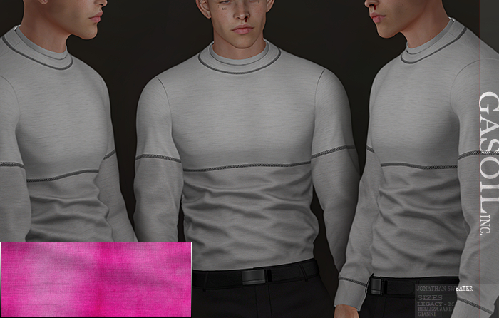 [GL - inc.] - Jonathan Sweater Pink Abstract