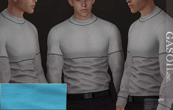 [GL - inc.] - Jonathan Sweater White/Blue