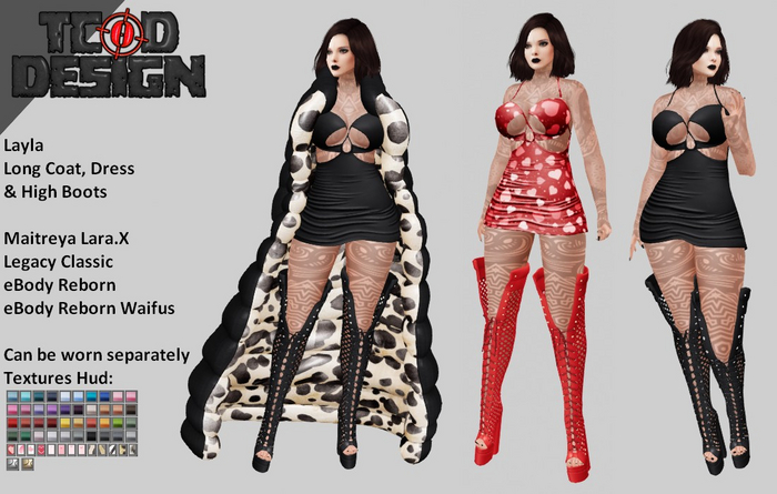 Long Coat, Dress & High Boots ~ Layla