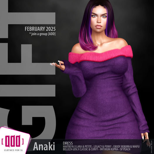 [ADD] Group Gift 2025.02 - Anaki Dress - Violet